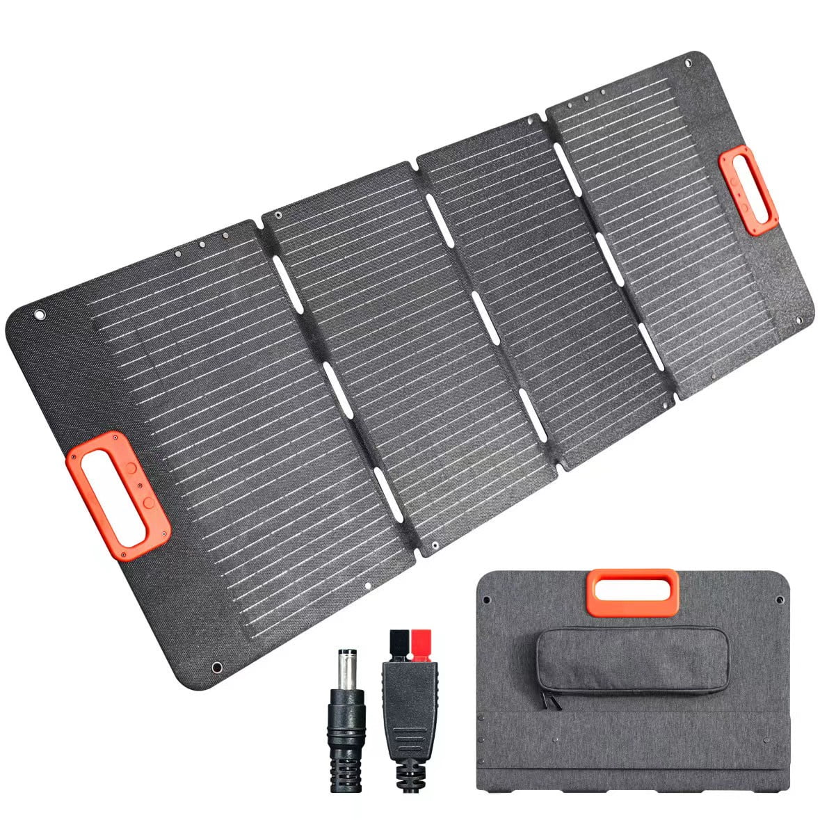 Enyopro 200W Portable Solar Panel for Power Station Generator, 40V Foldable IP65 Waterproof Solar Charger with Adjustable Kickstand for Camping, RV, Laptop, Home, Outdoor