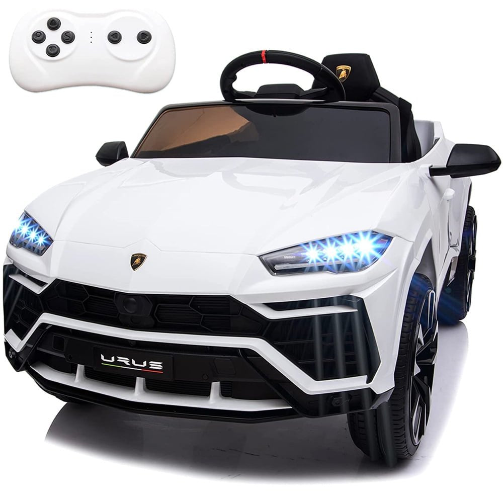 12 Volt Electric Vehicle for Girls Girls, Powered Kids Ride on Toys with Remote Control, URUS Lamborghini Ride on Cars Gift for 3-5 Years Girls Girls, with 3 Speed, Lights, Music, Green, L5355
