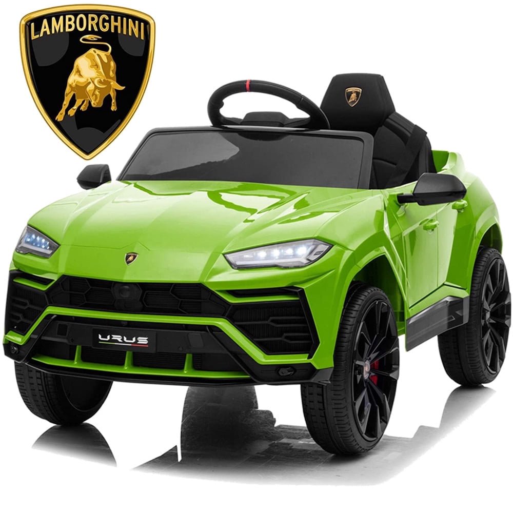 12 Volt Electric Vehicle for Girls Girls, Powered Kids Ride on Toys with Remote Control, URUS Lamborghini Ride on Cars Gift for 3-5 Years Girls Girls, with 3 Speed, Lights, Music, Green, L5355