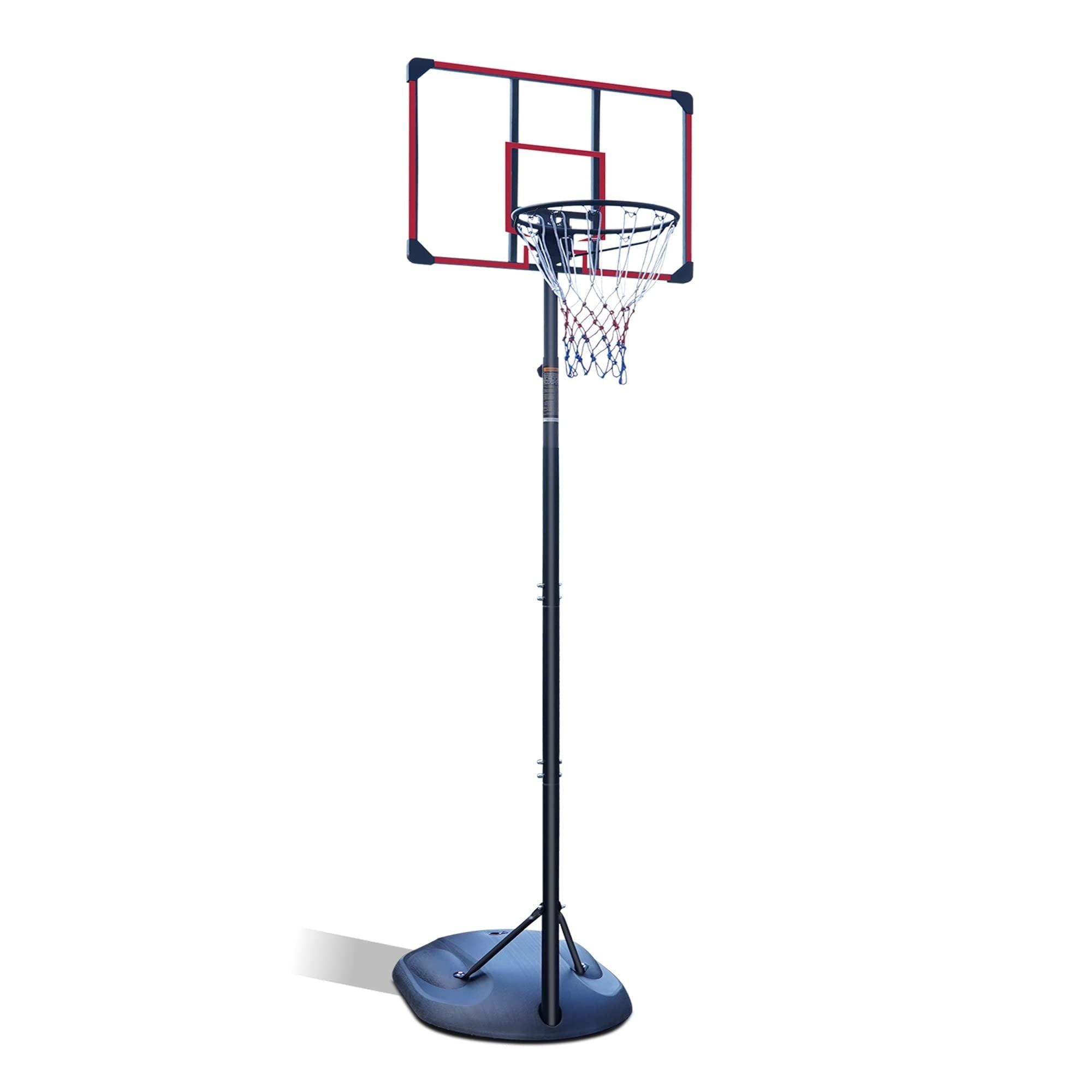Enyopro 7.5ft -9.2ft Adjustable Basketball Hoop with Portable Basketball Hoops and Goal for Adults Teens, Basketball Court with 32 inch Backboard and Wheels, Removeable Basketball System