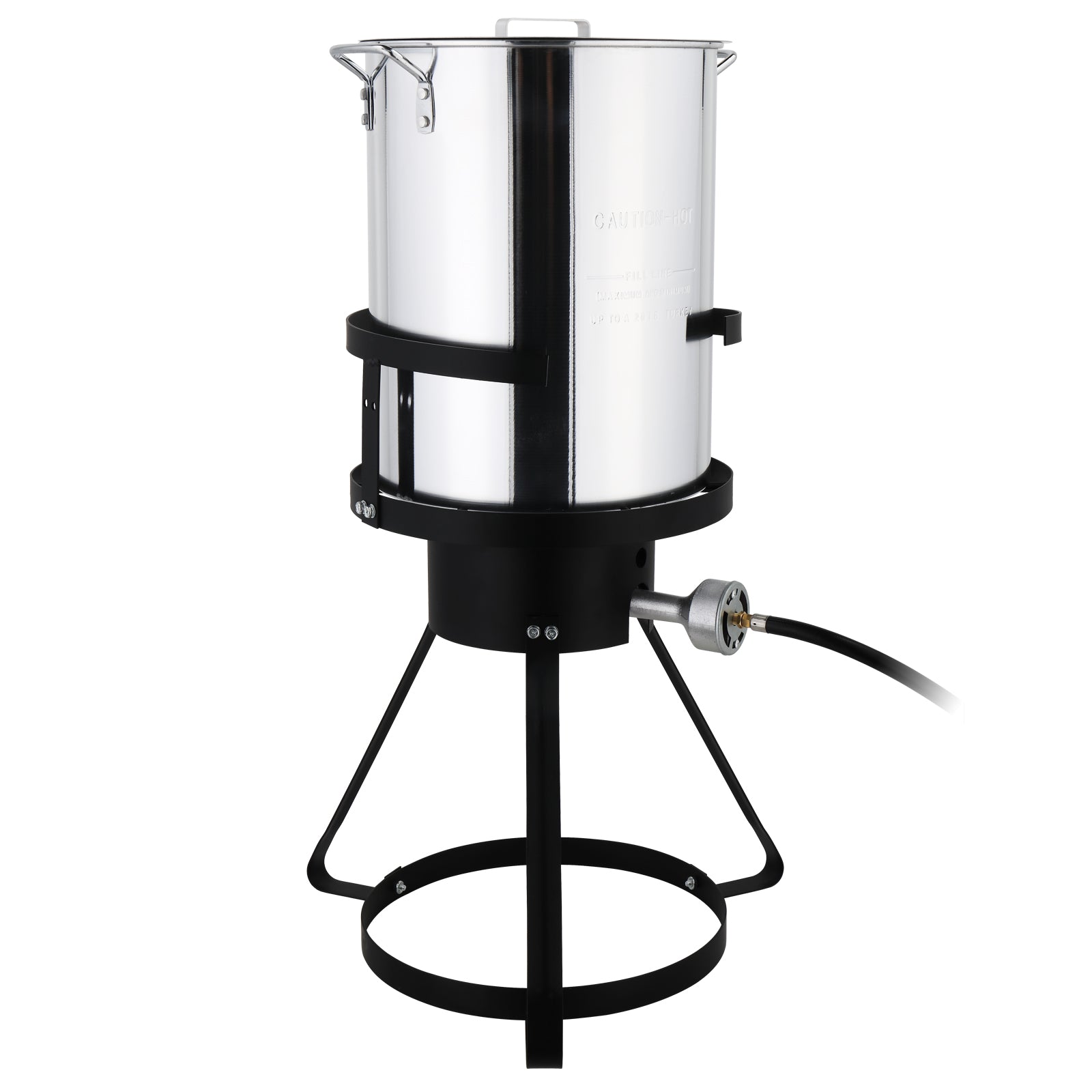 Enyopro 30 Qt Turkey Fryer, Seafood Boil Pot with Basket, Fish Fryers Outdoor Cooking, 55000 BTU Gas Propane Burner, Deep Fryer for Turkey, Fish, Turkey, Crab, Shrimp