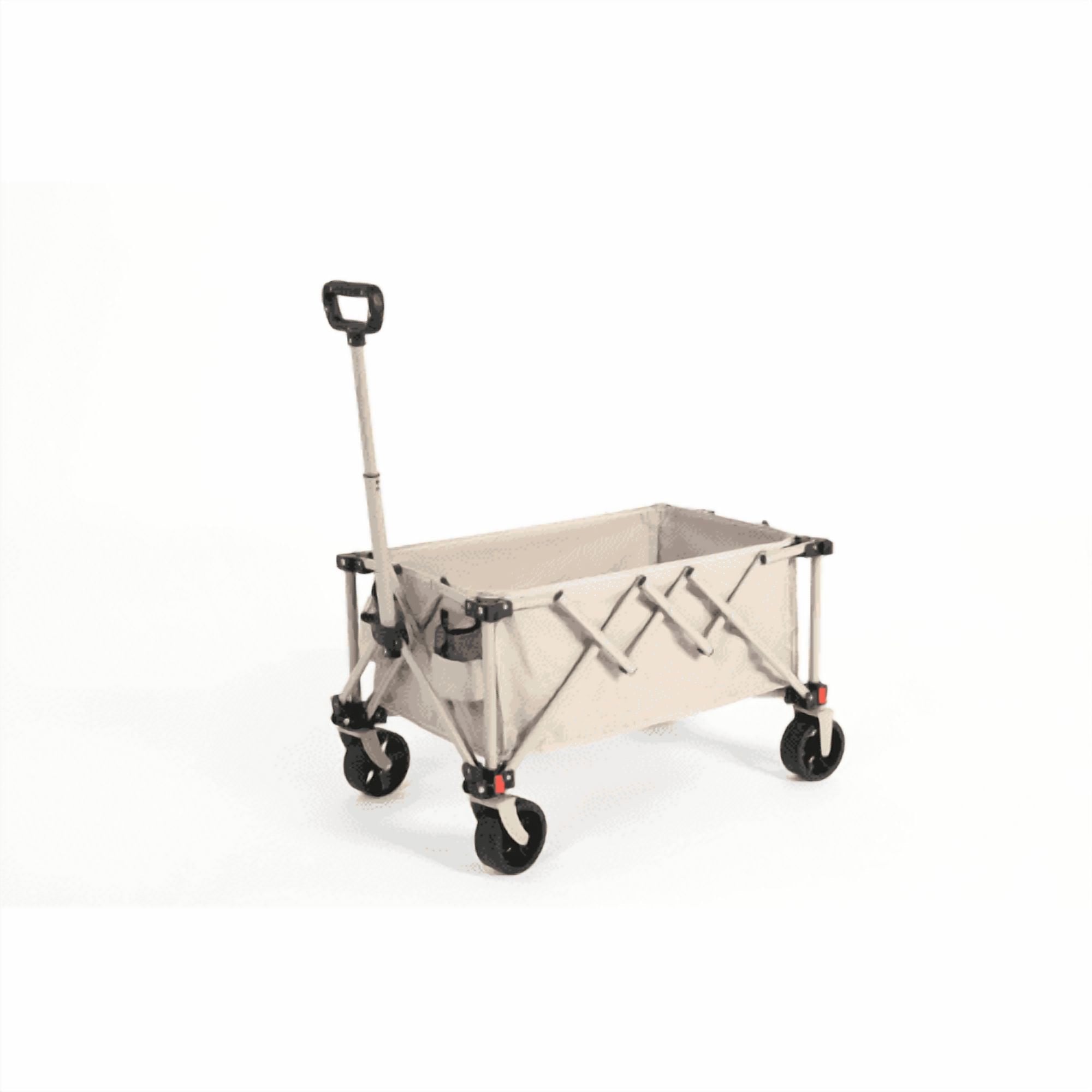 The ENYOPRO foldable four-wheeled wagon is a portable, versatile, and adjustable-handle outdoor cart. It's perfect for camping, everyday shopping, and sports.