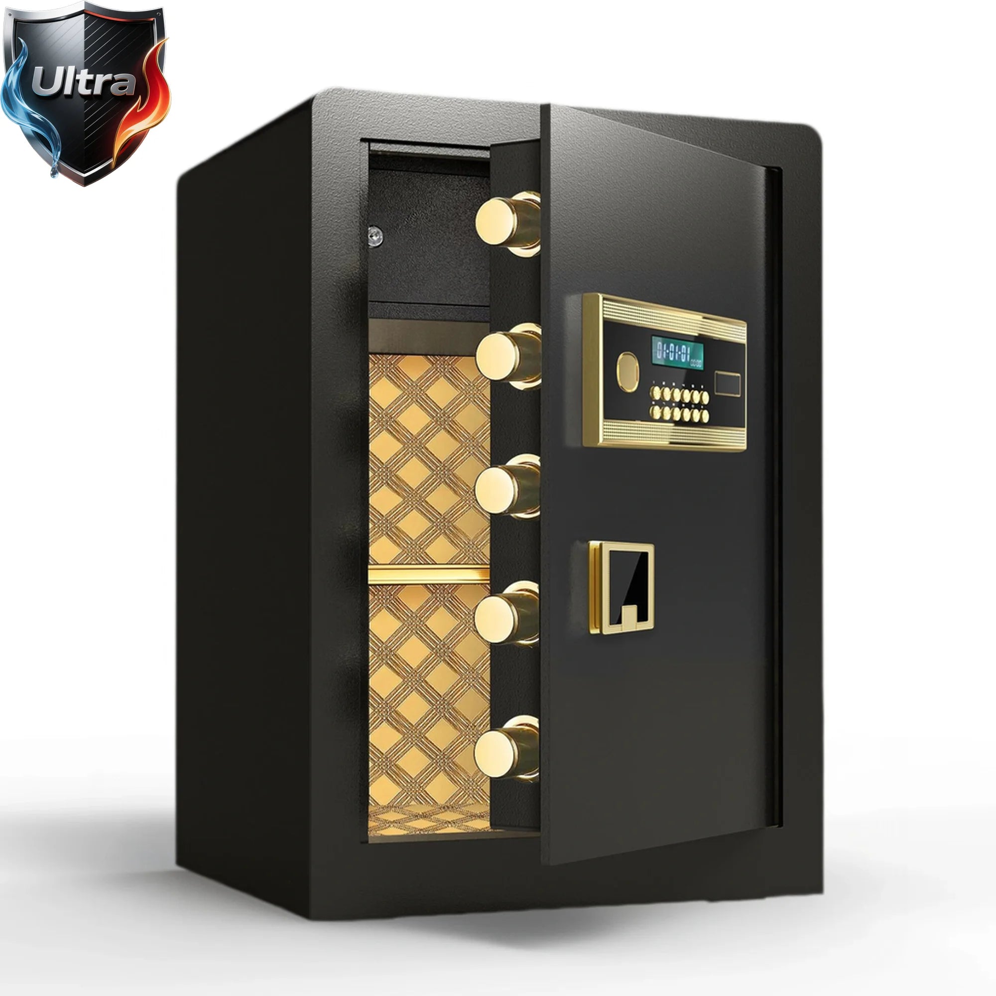 Security Safe Box, SESSLIFE Deluxe Digital Safes and Lockboxes, Wall and Floor Safes for Protect Cash, Gun, Jewelry, Documents, 3.0 Cubic Feet, TE2346
