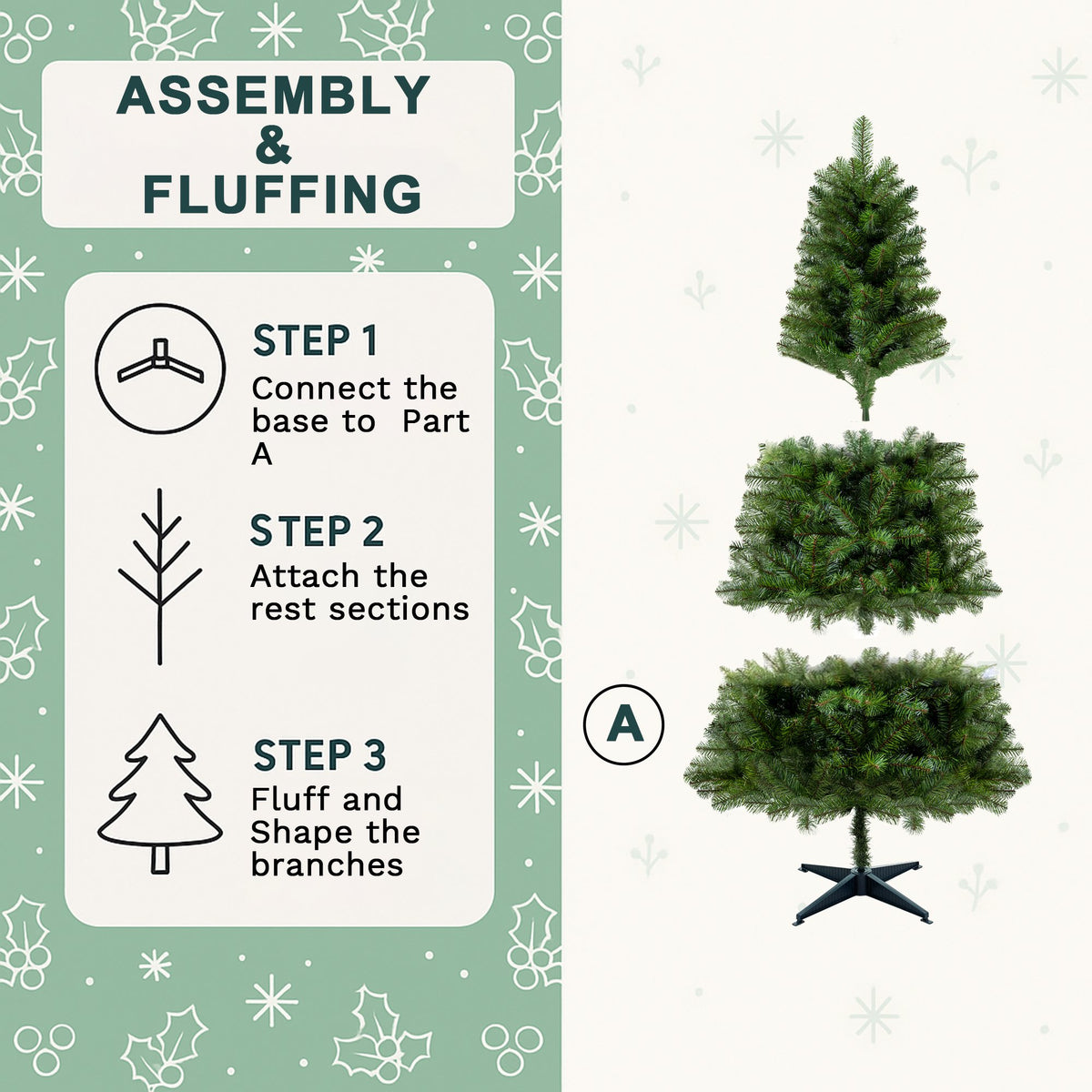 6ft Slim Christmas Tree, Pencil Artificial Christmas Tree with 582 Branch Tips and Metal Stand, Green Xmas Trees for Indoor Outdoor Home Holiday Decoration