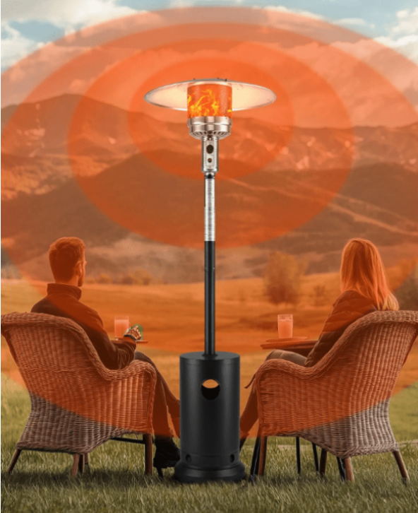 SESSLIFE Pyramid Patio Heater, 90" Tall Propane Heater, ETL Certificated, TE1294