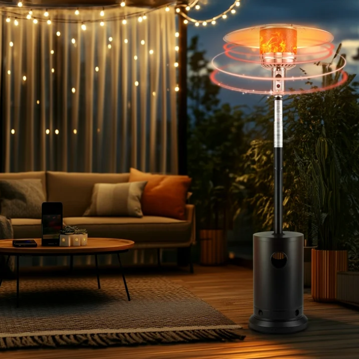 SESSLIFE Pyramid Patio Heater, 90" Tall Propane Heater, ETL Certificated, TE1294
