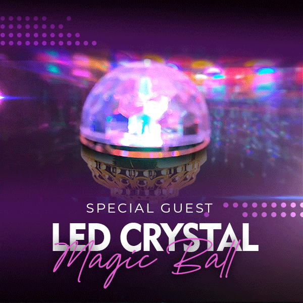 LED Crystal Magic Ball - molnyonon Golden light