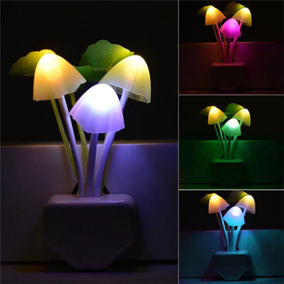PACK OF 2 LED - LED Mushroom Night Light
