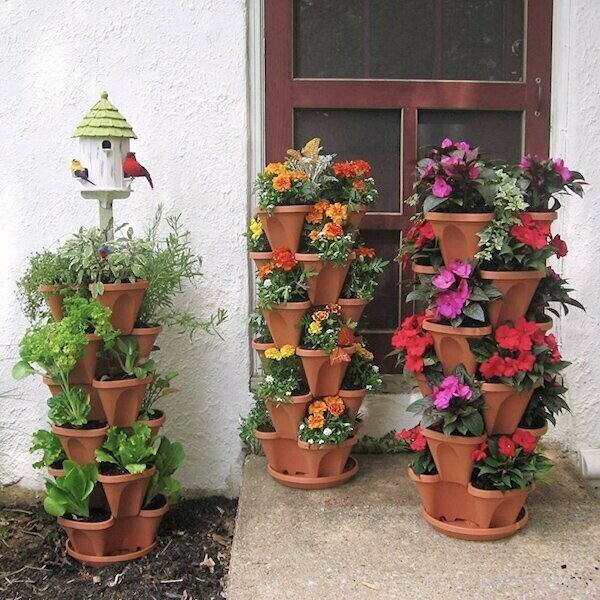 Buy 2 Get 1 Free - Stand Stacking Planters Strawberry Planting Pots