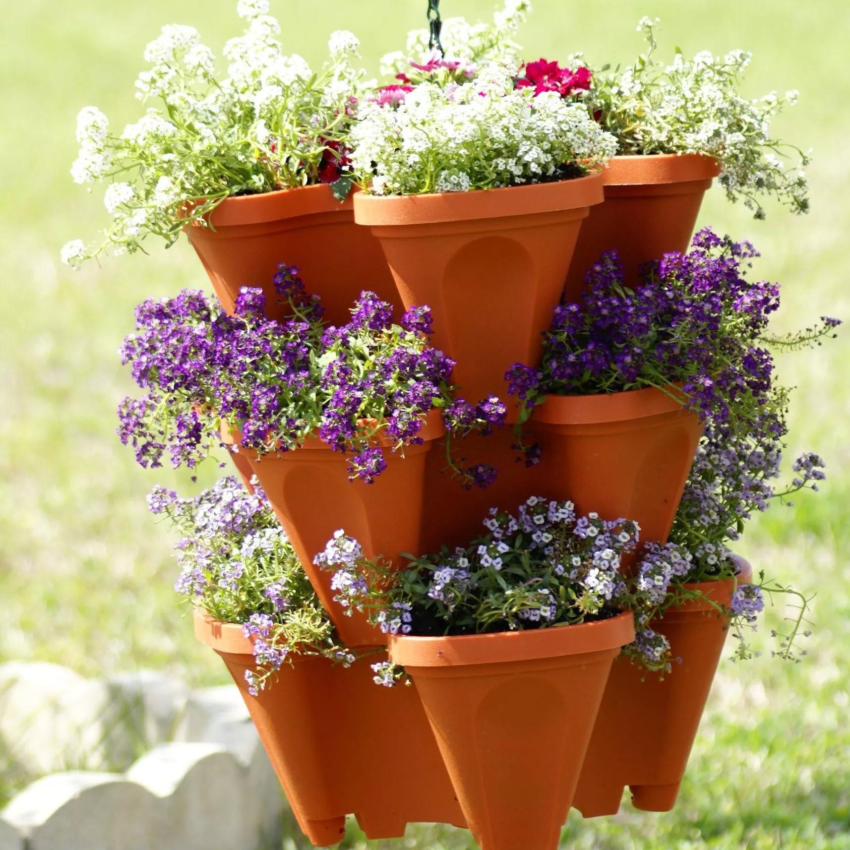 Buy 2 Get 1 Free - Stand Stacking Planters Strawberry Planting Pots