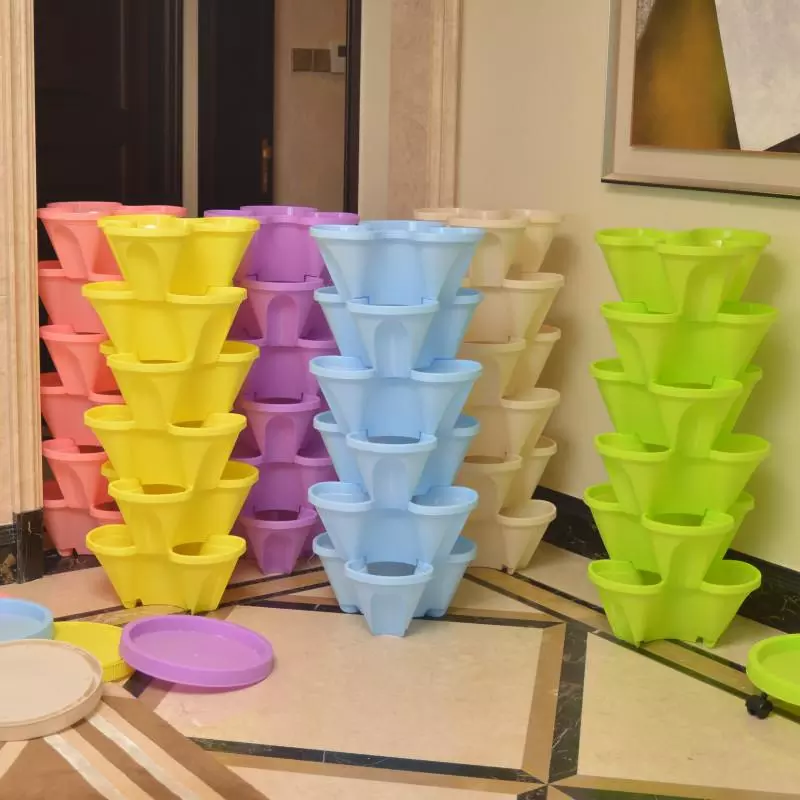 Buy 2 Get 1 Free - Stand Stacking Planters Strawberry Planting Pots