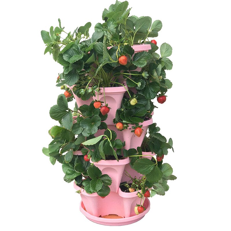 Buy 2 Get 1 Free - Stand Stacking Planters Strawberry Planting Pots