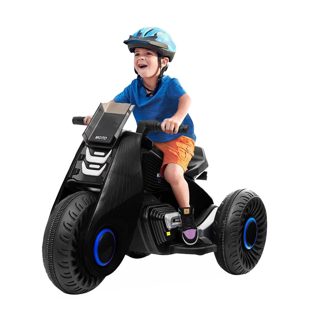 Enyopro™ Black 6V/4.5Ah Power Dirt Bike for Boys and Girls, 3-7 Years Old
