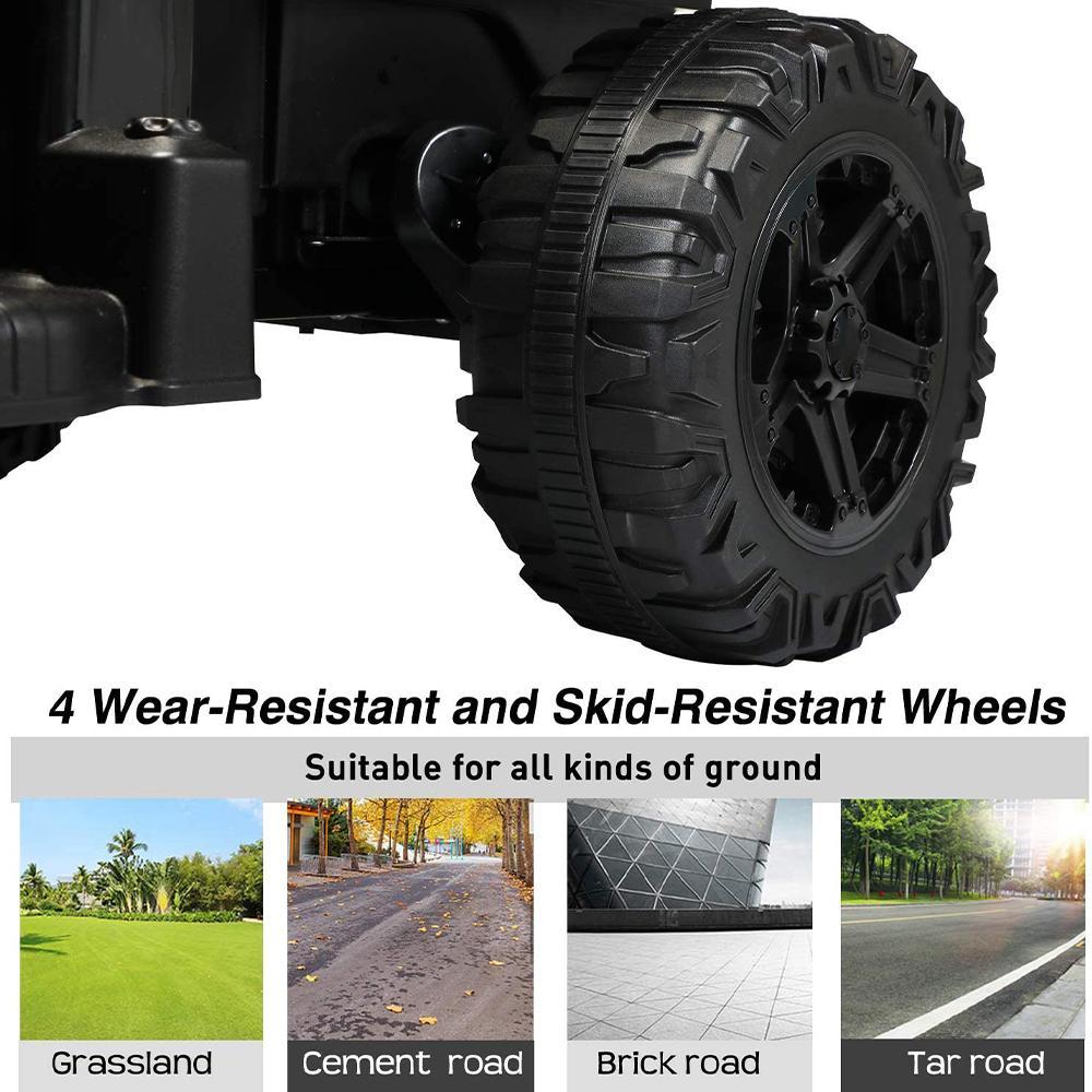 Enyopro™ 12v Kids Ride On Black Truck Kids Cars