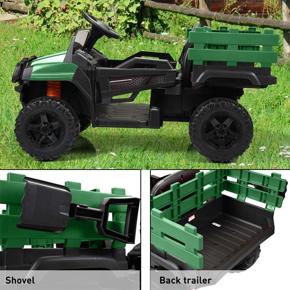 Enyopro™ 12v Kids Ride On Green Truck Kids Cars
