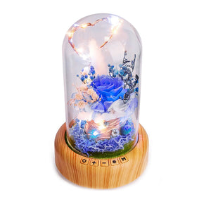 👩‍❤️‍👨Pre Valentine's Day Sale - Preserved Rose Flower LED Light With Bluetooth Speaker