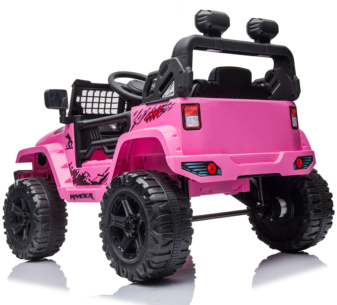 Enyopro™ 12V Ride on Pink Electric Vehicles Ride on Truck Car