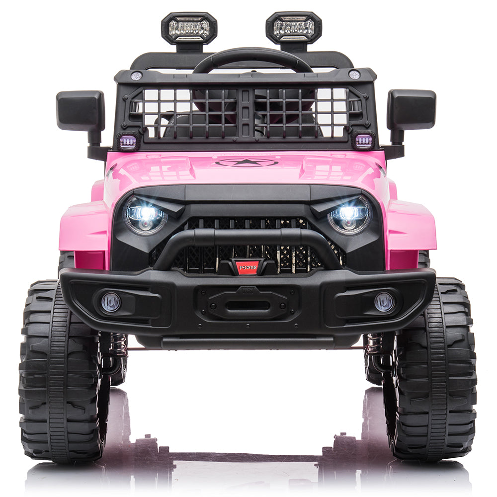 Enyopro™ 12V Ride on Pink Electric Vehicles Ride on Truck Car
