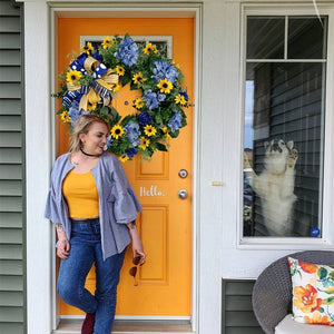 🇺🇦💙💛🌻Ukraine Flag Sunflower Front Door Wreath