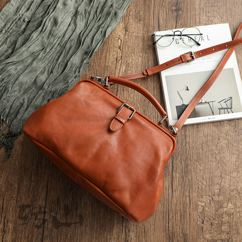 Top Quality Pure Leather Retro Handmade Bag