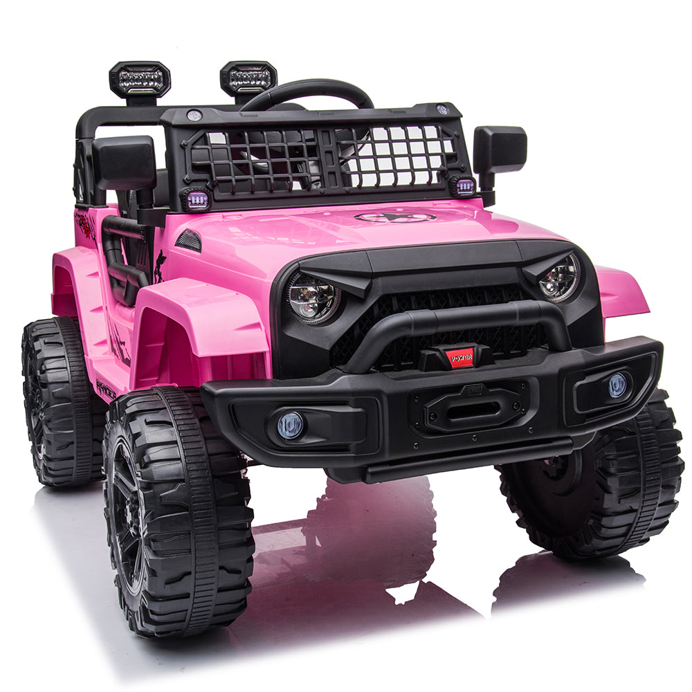 Enyopro™ 12V Ride on Pink Electric Vehicles Ride on Truck Car