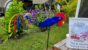 Flying Rooster  Flower Pot