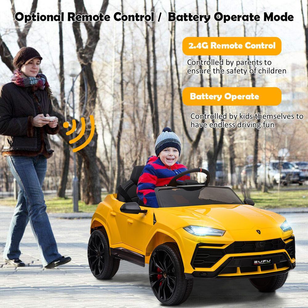 Enyopro™ Kids Yellow Lamborghini Ride On Toys Car With Remote
