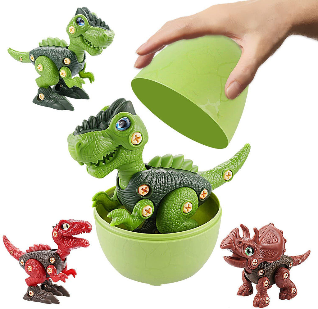 Take Apart Dinosaur Eggs Toys with DIY Stem Learning Construction Building Toys Set