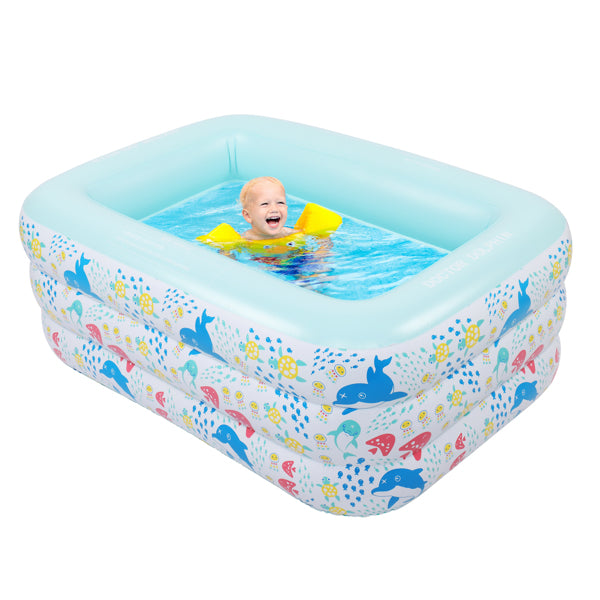 Inflatable Swim Pool for Kids, Indoor & Outdoor