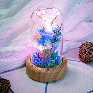 👩‍❤️‍👨Pre Valentine's Day Sale - Preserved Rose Flower LED Light With Bluetooth Speaker