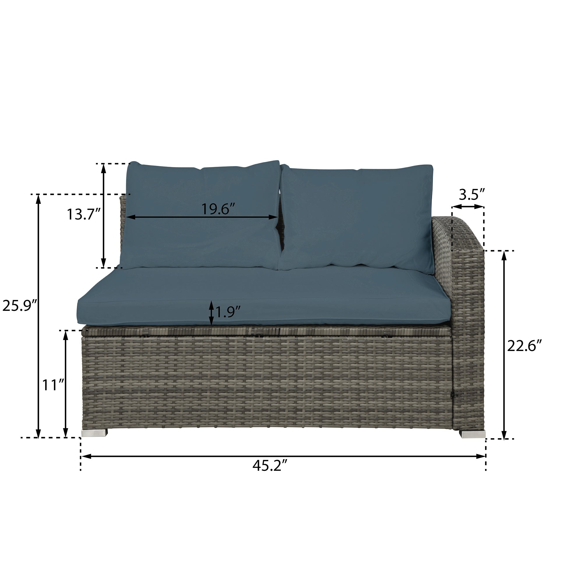 SEIZEEN 4-Piece Outdoor Patio Furniture Sets