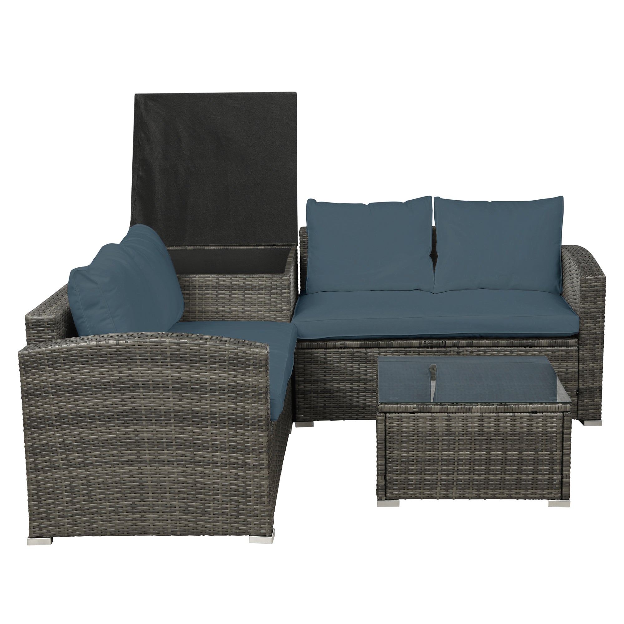 SEIZEEN 4-Piece Outdoor Patio Furniture Sets