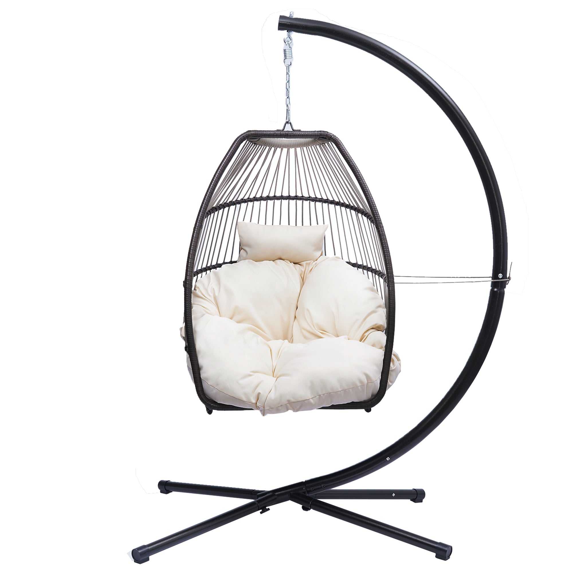 SEIZEEN Outdoor Swinging Egg Chair