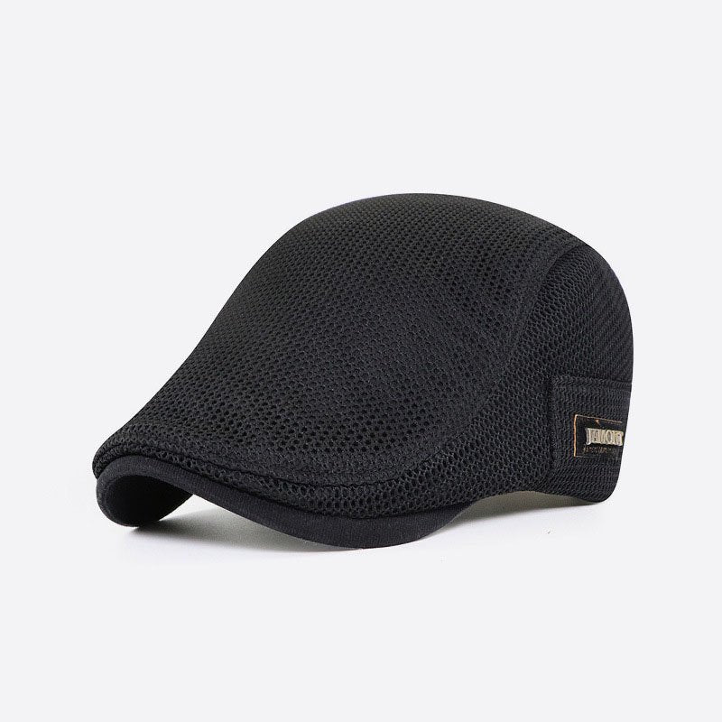 Men's Summer Mesh Newsboy Flat Cap Trucker Hat Sun Hat Adjustable