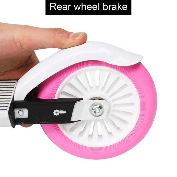 Scooter for Teens, 3 Height Adjustable Easy Folding Pink
