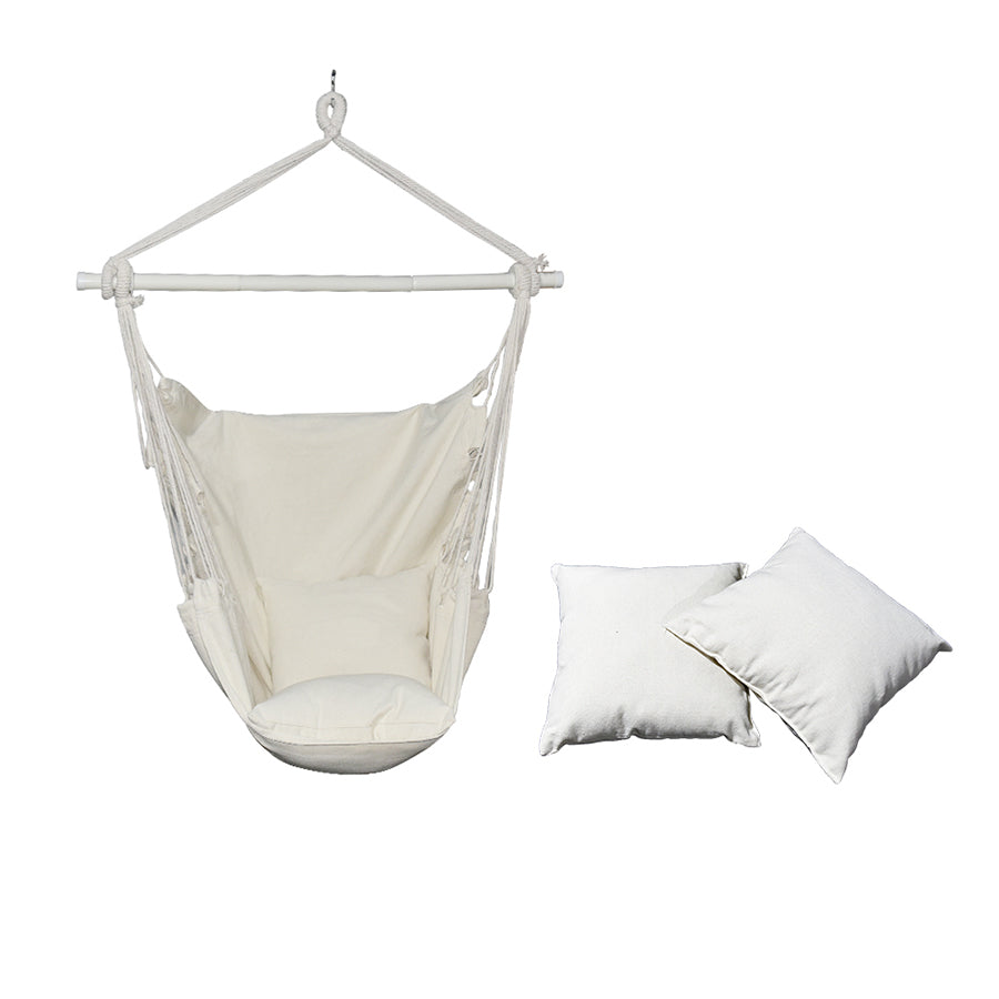 SEIZEEN Macrame Hammock Chair Swing