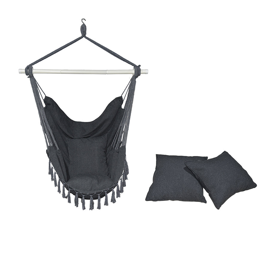 SEIZEEN Macrame Hammock Chair Swing