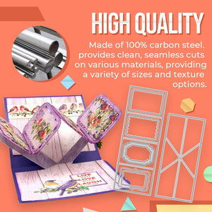 3D Folded Card Cutting Dies Set