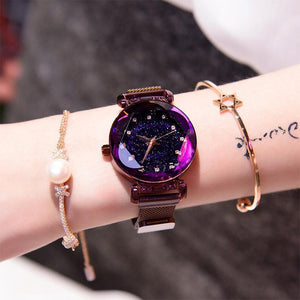 Fashion Star Watch With Unique Magnet Lock