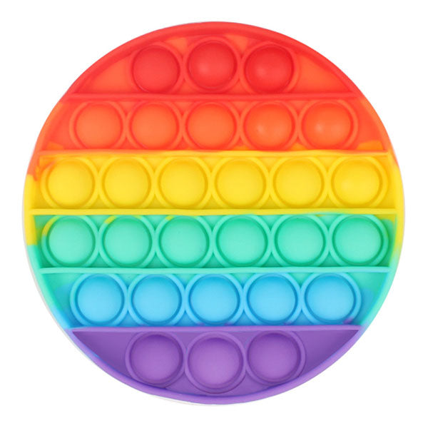 Rainbow Pop Silicone Fidget Toys Decompression Toys