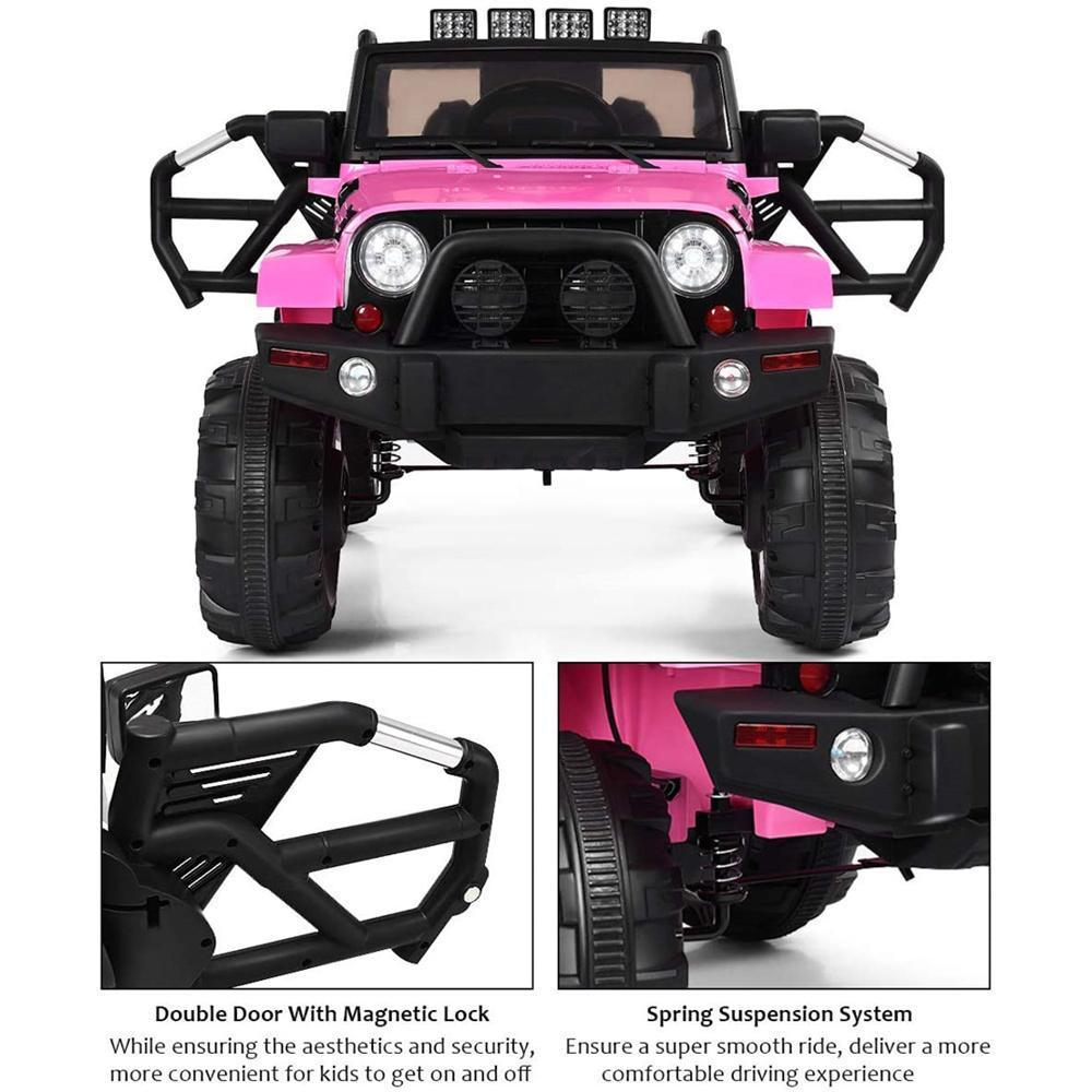 Enyopro™ Black Electric Vehicles Ride on Truck W/Light