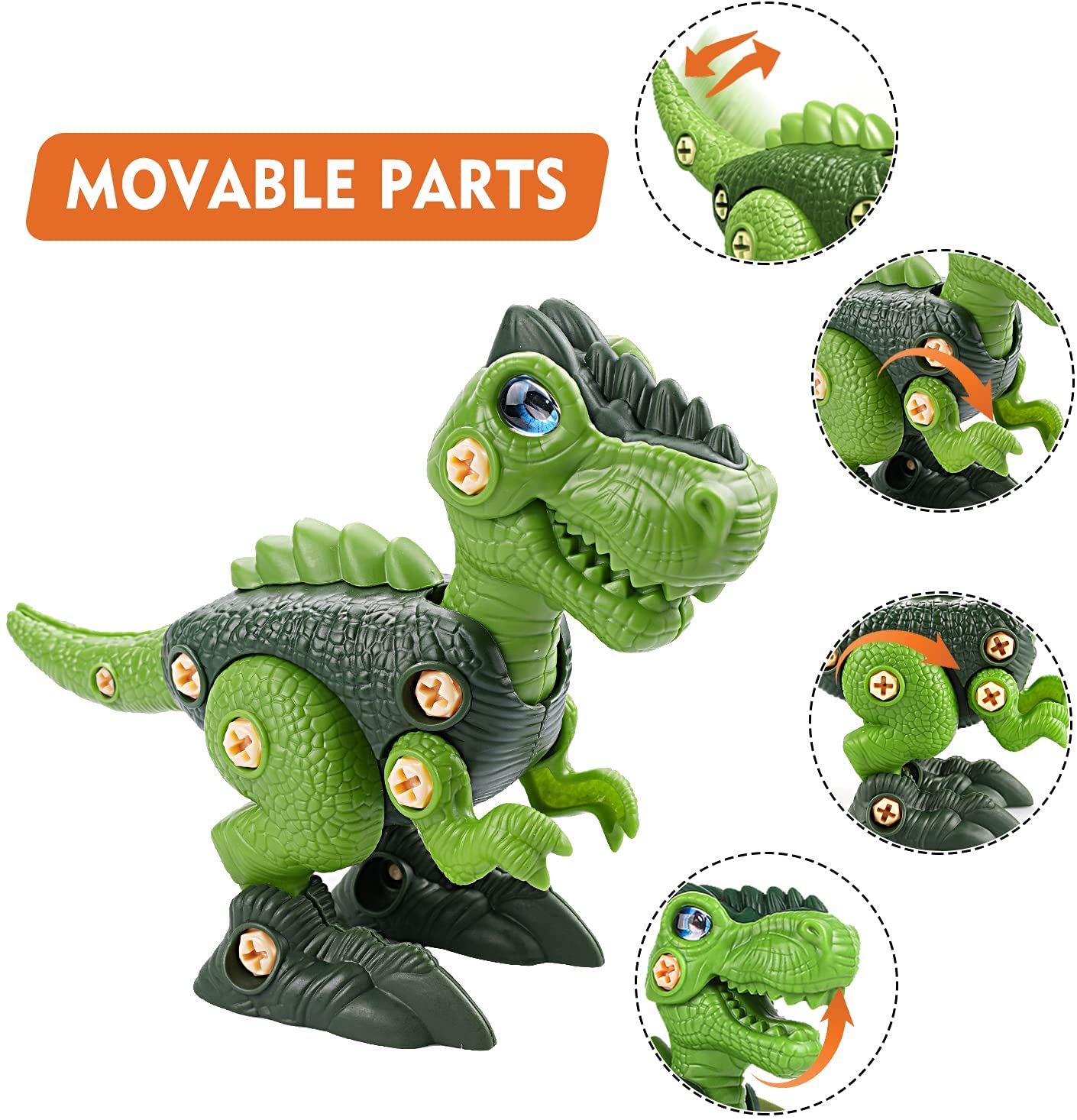 Take Apart Dinosaur Eggs Toys with DIY Stem Learning Construction Building Toys Set