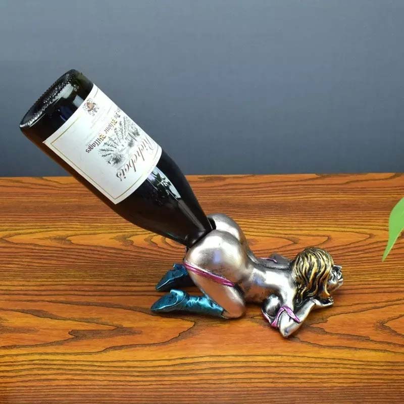 Funny Man and Woman Wine holder