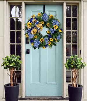 🇺🇦💙💛🌻Ukraine Flag Sunflower Front Door Wreath