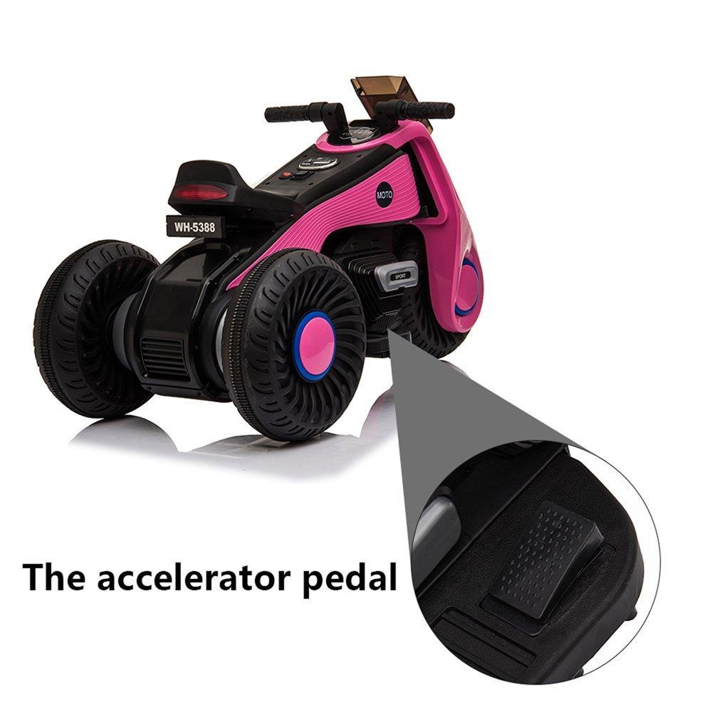 Enyopro™ Black 6V/4.5Ah Power Dirt Bike for Boys and Girls, 3-7 Years Old