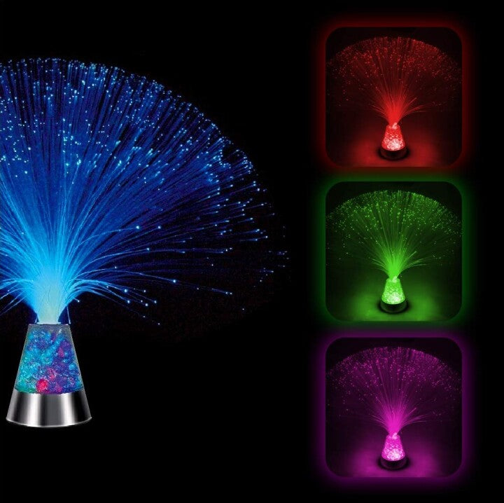 Colourful Fiber Optic Table Bedside Light