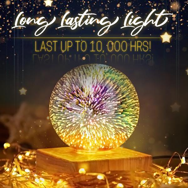 3D Fireworks LED Light Bulb Lushura 