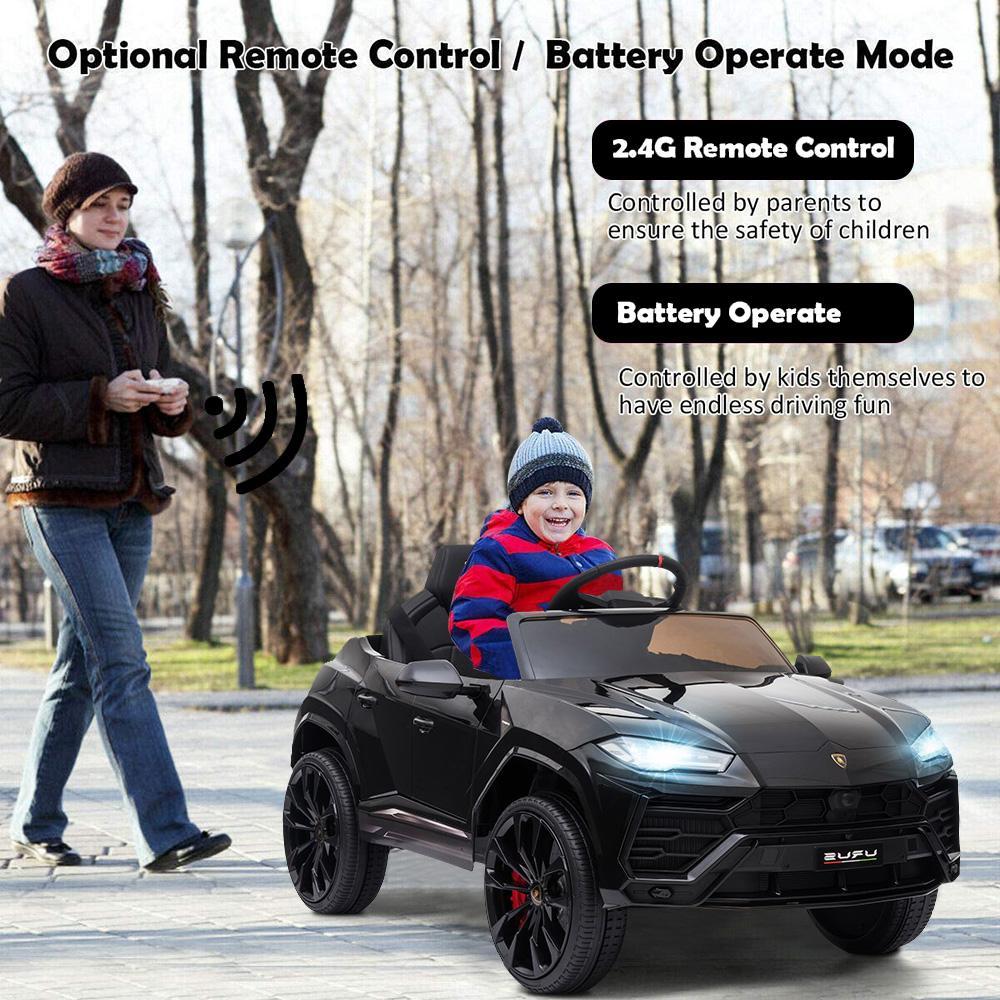 Enyopro™ Kids Black Lamborghini Ride On Toys Car With Remote