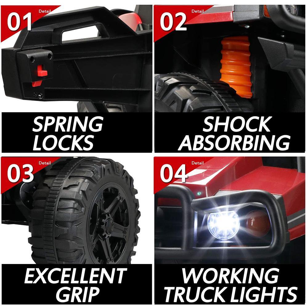 Enyopro™ 12v Kids Ride On Red Truck Kids Cars