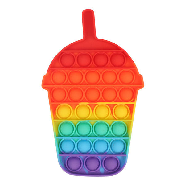 Rainbow Pop Silicone Fidget Toys Decompression Toys